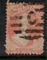 NZ 1855 1d Pale Orange-vermilion FFQ Star Wmk SG 111 U #BSG2 - Ongebruikt