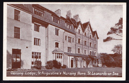 OLD CARD * GENSING LODGE - St AUGUSTINE'S NURSING HOME - St LEONARDS ON SEA - Altri & Non Classificati