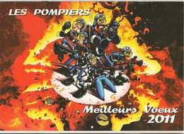 Calendrier Des Pompiers - Année 2011 - Ville D'Ecully (Rhône) Avec Des Planches BD De Cazenove & Stédo - TBE - Firemen