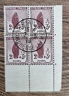 FRANCE Yvert N° 148. Bloc De 4 Oblitéré Congrès De Versailles 7/05/1919. Obliteration D'époque Avec Gomme (E) - Used Stamps