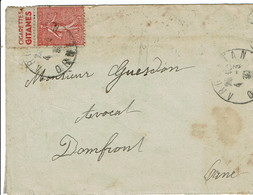 1930 - Lettre D'Argentan Tp N° 199 Publicité "CIGARETTES GITANES" (timbre Très Prés De La Bordure Haut De L'enveloppe) - Sonstige & Ohne Zuordnung