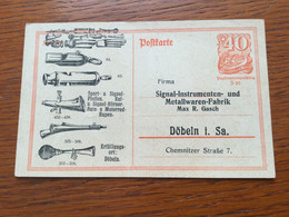 K23 Deutsches Reich Ganzsache Stationery Entier Postal P 141I Mit Zudruck Von Döbeln - Stamped Stationery