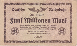 BILLETE DE ALEMANIA DE 5000000 MARK DEL AÑO 1923 (BANKNOTE) FUNF MILLIONEN - 5 Mio. Mark