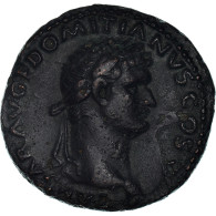 Monnaie, Domitien, As, Lyon - Lugdunum, TTB, Bronze, RIC:1291 - La Dinastía Flavia (69 / 96)