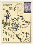 FRANCE - Carte Locale - Journée Du Timbre 1976 (Type Sage) - 13 AUBAGNE - 13 Mars 1976 - Día Del Sello