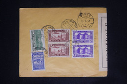 SYRIE - Enveloppe De Alep En 1945 Avec Contrôle Postal, Affranchissement Au Verso - L 107363 - Lettres & Documents