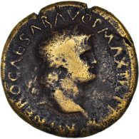 Monnaie, Néron, As, Lyon - Lugdunum, TB+, Bronze, Cohen:330 - Les Julio-Claudiens (-27 à 69)