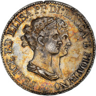 Monnaie, États Italiens, LUCCA, Felix And Elisa, 5 Franchi, 1807, Firenze, TTB - Lucca