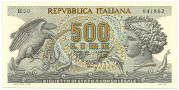 500 LIRE BIGLIETTO DI STATO ARETUSA 23/02/1970 QFDS - Andere & Zonder Classificatie