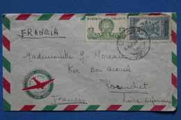 Delcampe - AC1 MEXIQUE   BELLE LETTRE 1946     POUR   PORNICHET FRANCE  +AEROPHILATELIE+  AFFRANCHISSEMENT INTERESSANT - Mexiko