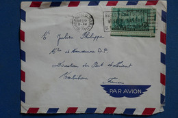 AC1 ETATS UNIS   BELLE LETTRE 1955  HONOLULU  POUR LORIENT    FRANCE +BORD DE FEUILLE  +   AFFRANCHISSEMENT PLAISANT - Covers & Documents