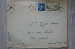 AC1 CANADA BELLE LETTRE  1949 QUEBEC LE JEANNE D ARC     POUR LORIENT   FRANCE + AEROPHILATELIE++   AFFR. PLAISANT - Lettres & Documents