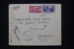 LIBAN - Enveloppe De Sofar En 1943 Pour Alexandrie Avec Contrôle Postal - L 107400 - Brieven En Documenten