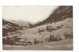 28750 - L'Etivaz Vue Générale En Hiver Circulée 1916 - Ormont-Dessous