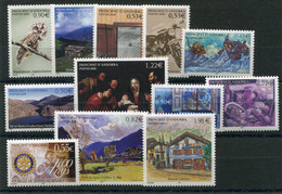 RC 21393 ANDORRE 2005 LOT DE TIMBRES A LA FACIALE NEUFS ** - Ungebraucht