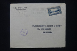 LIBAN - Enveloppe Commerciale De Beyrouth Pour Marseille En 1940 Avec Cachet De Censure - L 107415 - Cartas & Documentos