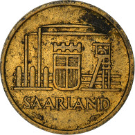 Monnaie, SAARLAND, 10 Franken, 1954, Paris, TTB+, Aluminum-Bronze, KM:1 - 10 Francos