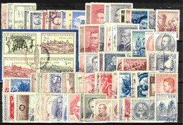 Tchécoslovaquie 1949-1953 Lot Avec Timbres Obliteré - Verzamelingen & Reeksen