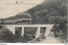 MIRWART ..-- TRAIN à Vapeur Sur Le Pont Démoli En 14-18 Et Reconstruit Par Les Allemands . - Saint-Hubert