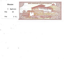 BHOUTAN BILLET 5 NGULTRUMS PICK 28 - Bhutan