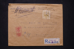 JAPON - Enveloppe En Recommandé De Tokyo Pour L 'Allemagne En 1934 Via Siberie, Affranchissement Incomplet - L 107433 - Brieven En Documenten