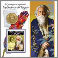 SAO TOME 2021 MNH Mahatma Gandhi Rabindranath Tagore S/S - IMPERFORATED - DHQ2140 - Mahatma Gandhi