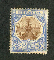 489 Bermuda 1906 Scott #37 Used "Offers Welcome" - Bermudes