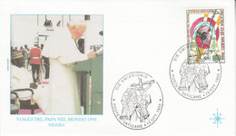 VATICAN 1999 VISITE PAPE JEAN PAUL II AU NIGERIA - Franking Machines (EMA)