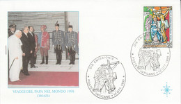 VATICAN 1999 VISITE PAPE JEAN PAUL II EN CROATIE - Maschinenstempel (EMA)