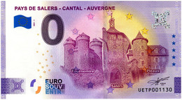 Billet Souvenir - 0 Euro - France - Pays De Salers - Cantal - Auvergne (2021-1) - Pruebas Privadas