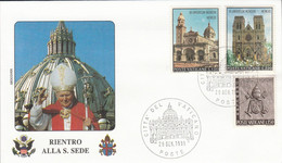 VATICAN 1999 RETOUR PAPE JEAN PAUL II - Maschinenstempel (EMA)