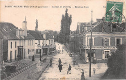 SAINT-PIERRE-sur-DIVES - Section De Donville - Route De Caen - Correspondance Du Chemin De Fer, Restaurant M. Potel - Otros & Sin Clasificación