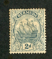 497 Bermuda 1913 Scott #43 Mint "Offers Welcome" - Bermudes