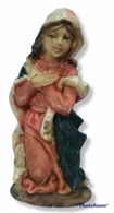 04098 Pastorello Presepe - Statuina In Resina - Madonna - Crèches De Noël