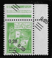 Algérie N°494 - Variété Double Surcharge Dont 1 Oblique - Neuf ** Sans Charnière - TB - Algerien (1962-...)