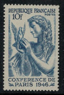 France // 1946 // Conférence De La Paix  Neuf** MNH No.762 Y&T (sans Charnière) - Neufs