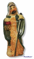 08979 Pastorello Presepe - Statuina In Ceramica - Re Magio - Crèches De Noël