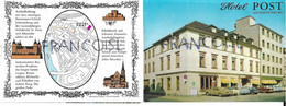 Aschaffenburg. Hotel Post. Triptyque Publicitaire. - Aschaffenburg