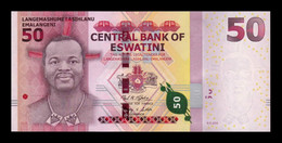 Suazilandia Eswatini/Swaziland 50 Emalangeni 2018 (2021) Pick New SC UNC - Swasiland