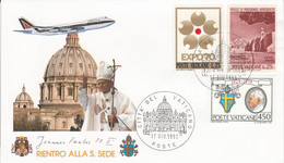 VATICAN 1993 RETOUR PAPE JEAN PAUL II DU JAPON - Franking Machines (EMA)