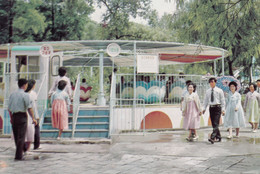 Pyongyang North Korea Amusement Park Postcard - Flower Cup - Corée Du Nord