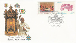 VATICAN 1992 RETOUR PAPE JEAN PAUL II - Franking Machines (EMA)