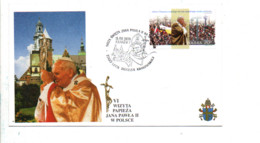 POLOGNE1999 VISITE PAPE JEAN PAUL II - Covers & Documents