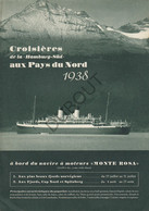 Navigation Croisières Hamburg-Sud - Pays Du Nord - Monte Rosa 1938 (V47) - Mundo