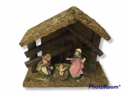 36100 PRESEPE - Grotta Natività - + 3 Statuine - Cm 20x8x16 H - Crèches De Noël