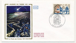 FRANCE - Enveloppe FDC - Journée Du Timbre 1971 - 0,50 + 0,10 Poste Aux Armées - 06 LE CANNET - 27/3/1971 - 1970-1979