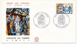 FRANCE - Enveloppe FDC - Journée Du Timbre 1971 - 0,50 + 0,10 Poste Aux Armées - 92 COURBEVOIE - 27/3/1971 - 1970-1979