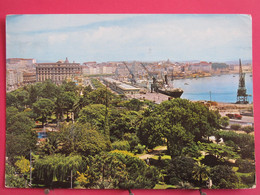 Visuel Très Pau Courant - Espagne - La Coruña - Parque De Méndez Núñez Y Puerto - R/verso - La Coruña