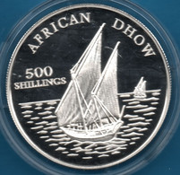 TANZANIA 500 SHILLINGS 2001 Argent 925‰ Silver  PROOF AFRICAN DHOW - Solomoneilanden