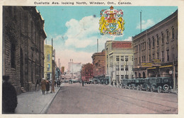 Windsor Ontario Canada - Ouellette Avenue Looking North , Old Cars 1926 - Windsor